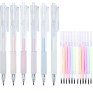 VAMOSEEHI Premium Fine-Tip Glue Pen Set – 6 Precision Crafting Adhesive Pens with 12 Refills, Fast-Drying Clear Glue for Scrapbooking, Card Making, DIY Projects & Detailed Paper Crafts