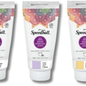 Speedball Fabric Block Printing Ink – Opaque White (2.5 fl oz)