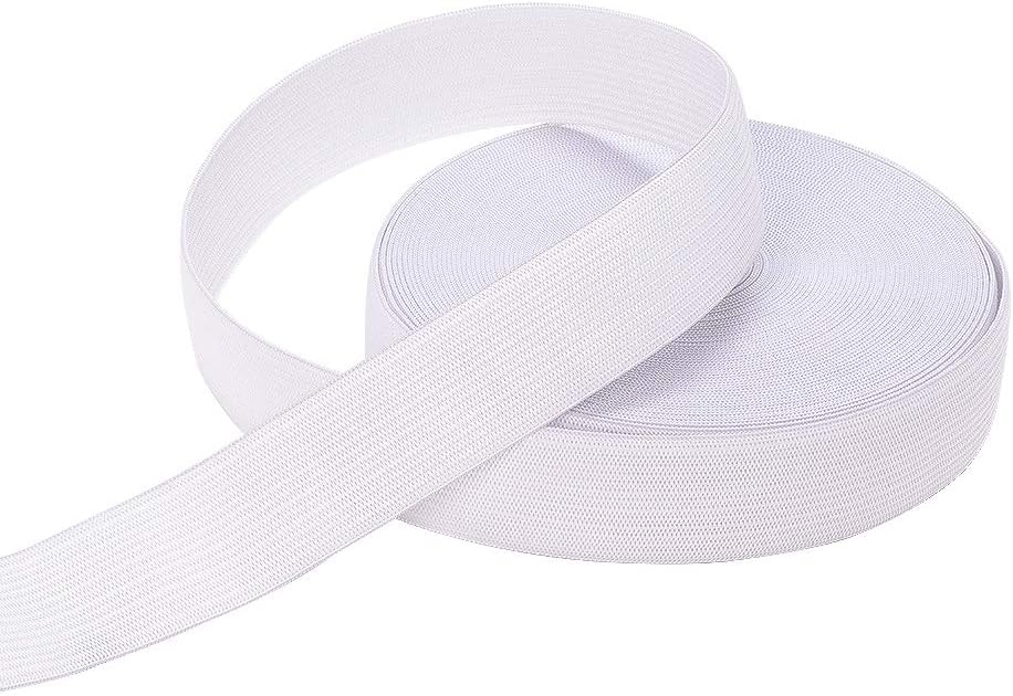 Airisoer Elastic Band for Sewing – 1″ × 32 yd White Knit Spool - Image 2