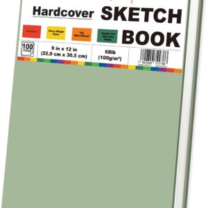 Sketch Pad – 9″×12″, 100 Sheets Spiral Drawing Paper