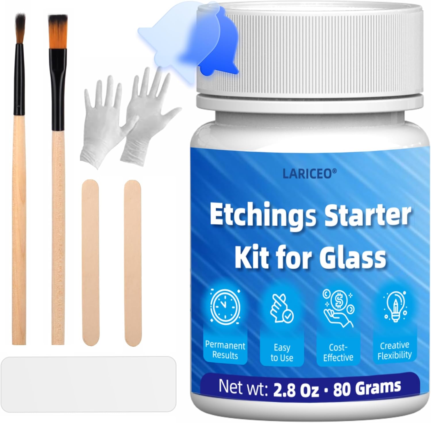 2.8 oz Glass Etching Starter Kit – Complete DIY Etching Set
