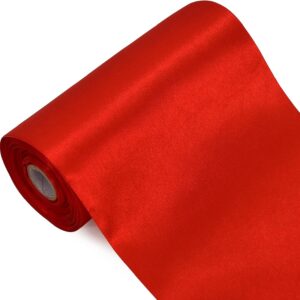 TONIFUL 6″ × 22 yd Wide Red Satin Ribbon (20 m)