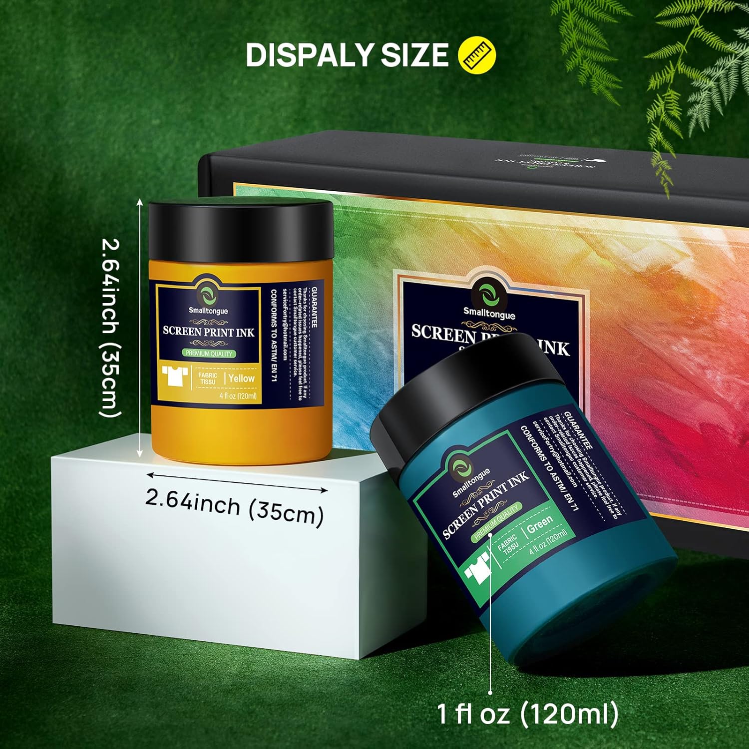 Smalltongue Fabric Screen Printing Ink – 8 Colours x 4 fl oz - Image 2