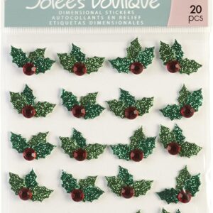 Jolee’s Boutique Christmas Holly Dimensional Stickers