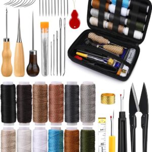 BAGERLA 48-Piece Heavy Duty Leather & Upholstery Sewing Repair Kit