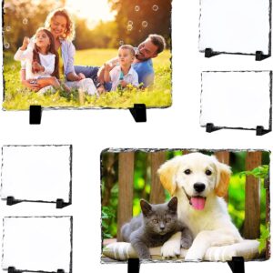 6 Pack Sublimation Stone Slate Photo Frames (Blank, for DIY)