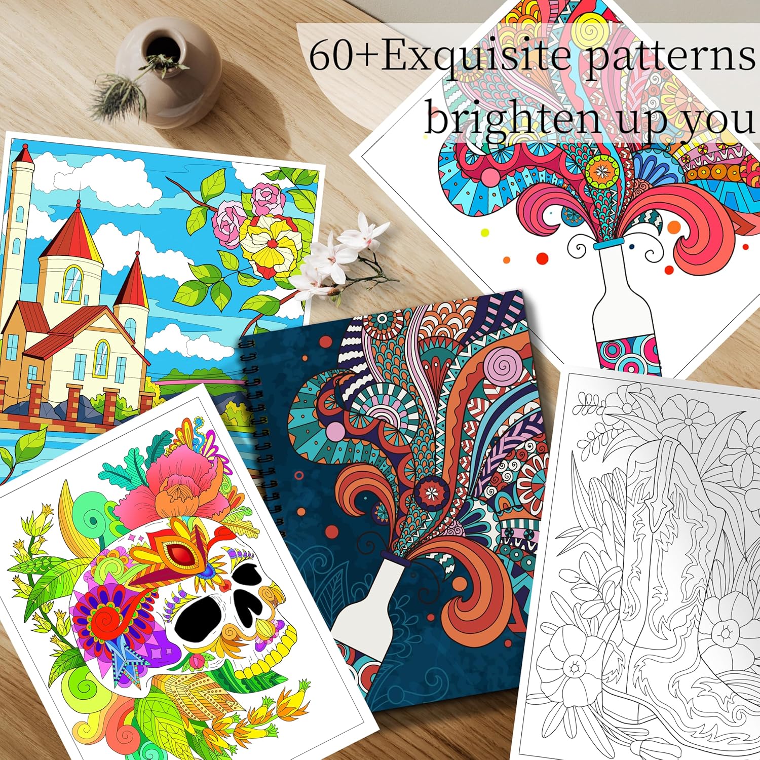 Kalysky Adult Colouring Books Set – 3 Books - Image 2