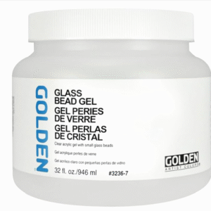 GOLDEN Glass Bead Gel 32 fl oz Jar – Acrylic Medium with Reflective Beads