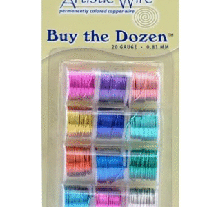 Beadalon Artistic Wire 20 Gauge (.81 mm) Silver Plated – 12-Pack