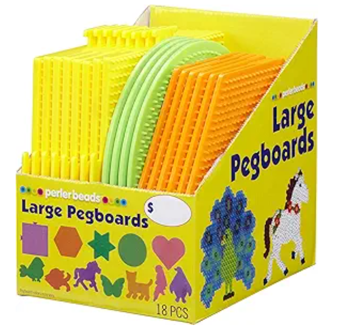 Perler Large Fuse-Bead Pegboards – 18 Pack