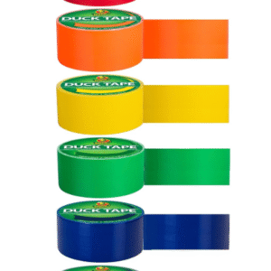 Duck Brand Color Duct Tape Rainbow Combo – 6 Rolls