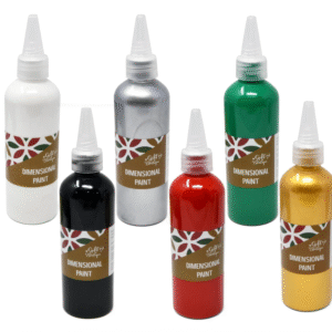 Gift Boutique Christmas Puff Paint Craft Set – 6 Colours