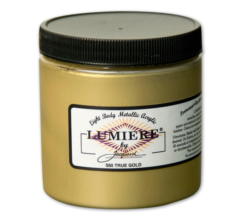 Jacquard Lumière Fabric Paint 8 oz – True Gold
