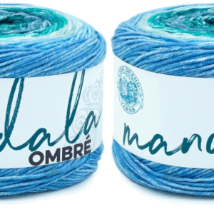 Lion Brand Mandala Ombré Yarn – 2-Pack (150 g / 344 yd each, “Mantra” colour)
