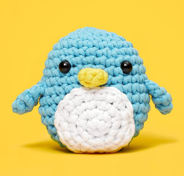 The Woobles Crochet Kit for Beginners – Easy Arts & Crafts Knitting & Crochet Animals Kit “Pierre the Penguin” - Image 2