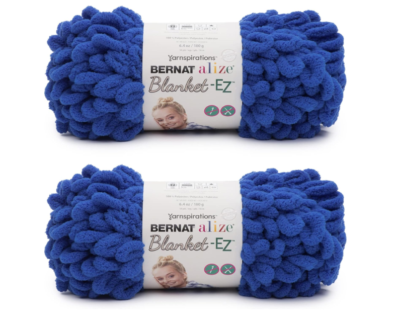 Bernat Alize Blanket-EZ Super Soft Looped Yarn (2 Pack)