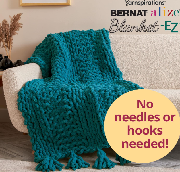Bernat Alize Blanket-EZ Super Soft Looped Yarn (2 Pack) - Image 3