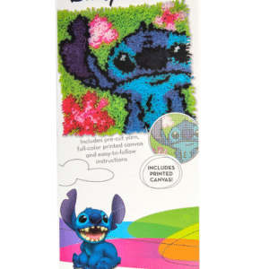 Dimensions Disney’s Lilo & Stitch Latch Hook Kit for Beginners – Finished Size 12″ x 12″