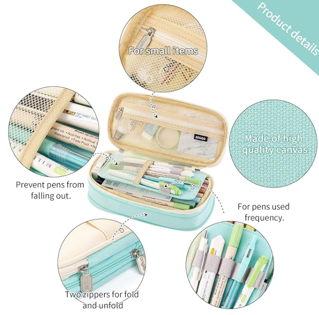 EASTHILL Big Capacity Pencil/ Pen Case - Image 2