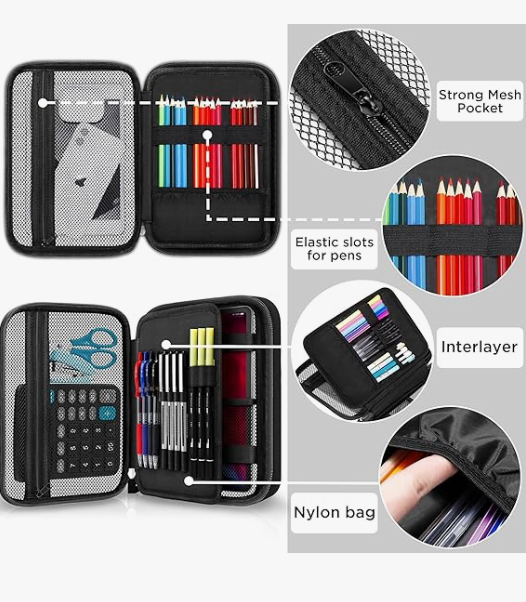 Zannaki Big Capacity Storage Pouch Marker Case