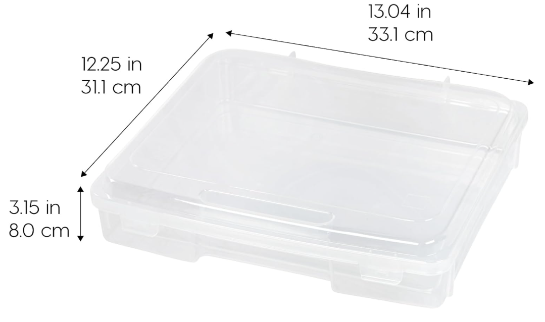 IRIS USA Board Game / Craft Organizer Box with Snap‑Tight Latch Lid, 6‑Pack - Image 3