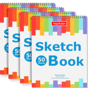Hapikalor Sketch Book 9″×12″ 4-Pack