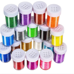 LEOBRO 18‑Pack Extra Fine Glitter Assorted Colors (15g each, Total ~270g)