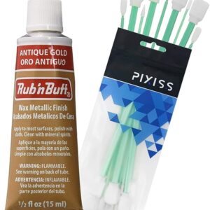 Rub n Buff Wax Metallic Paste – Antique Gold 0.5 Fluid Ounce